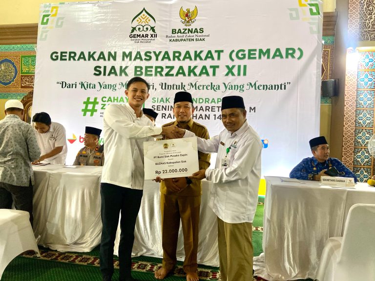 PT BSP Zapin Berkontribusi dalam GEMAR Siak Berzakat XII, Wujud Kepedulian dan Keberkahan